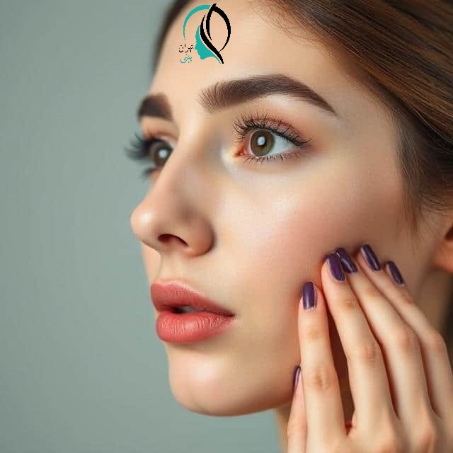 بخیه عمل زیبایی دماغ